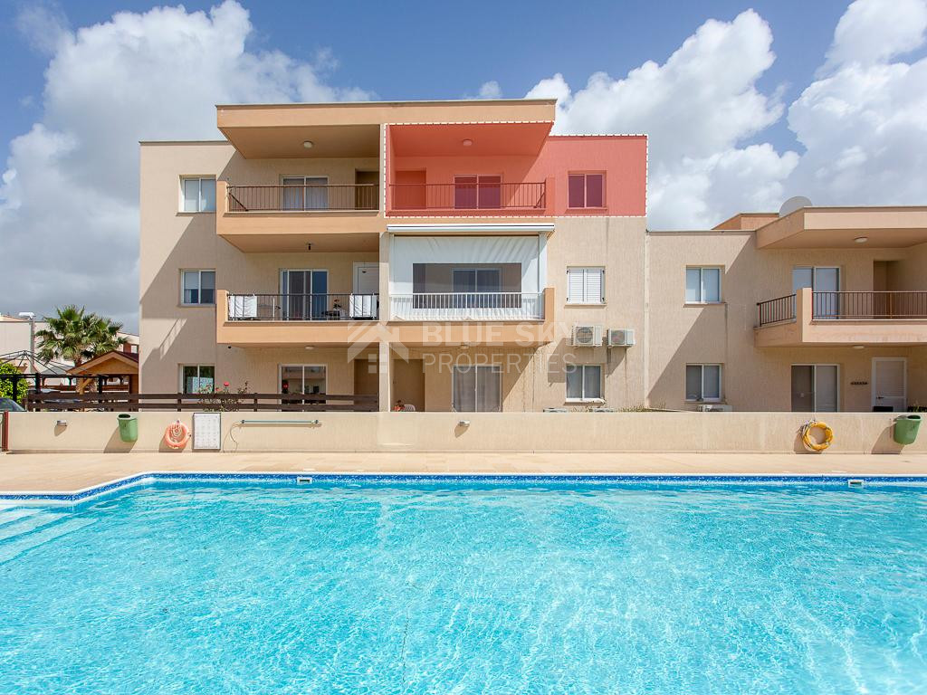 Mandria Paphos Apartment for Sale – Two Bedrooms with Veranda & Title Deed