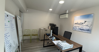 For Rent Furnished office ground floor and upper level in central limassol walking distance to all amenities.