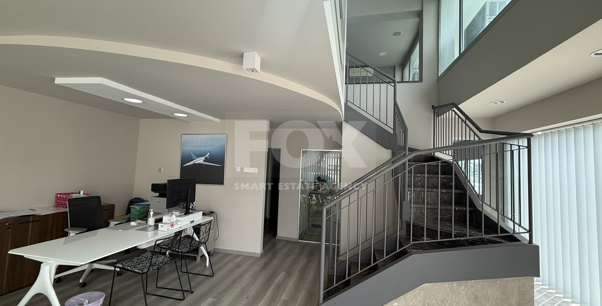 For Rent Furnished office ground floor and upper level in central limassol walking distance to all amenities.