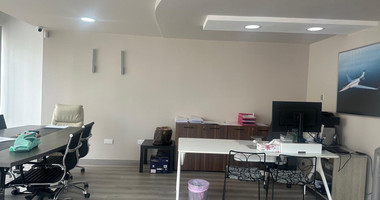 For Rent Furnished office ground floor and upper level in central limassol walking distance to all amenities.
