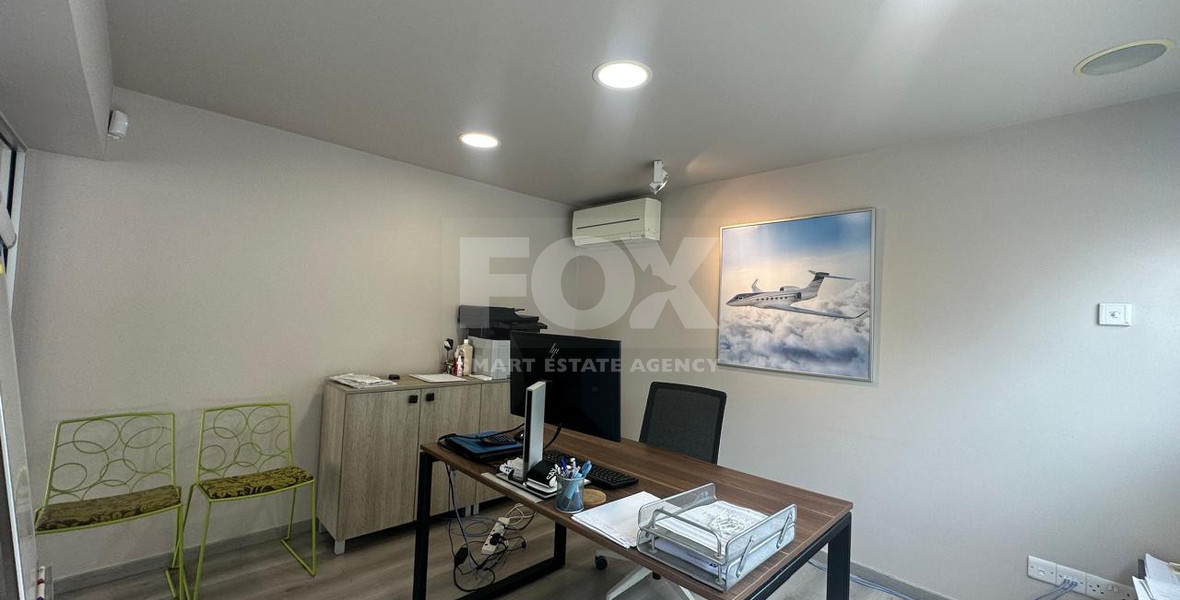 For Rent Furnished office ground floor and upper level in central limassol walking distance to all amenities.