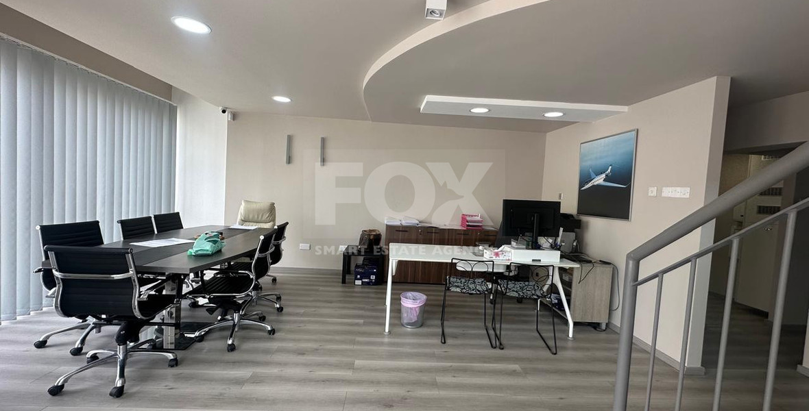 For Rent Furnished office ground floor and upper level in central limassol walking distance to all amenities.