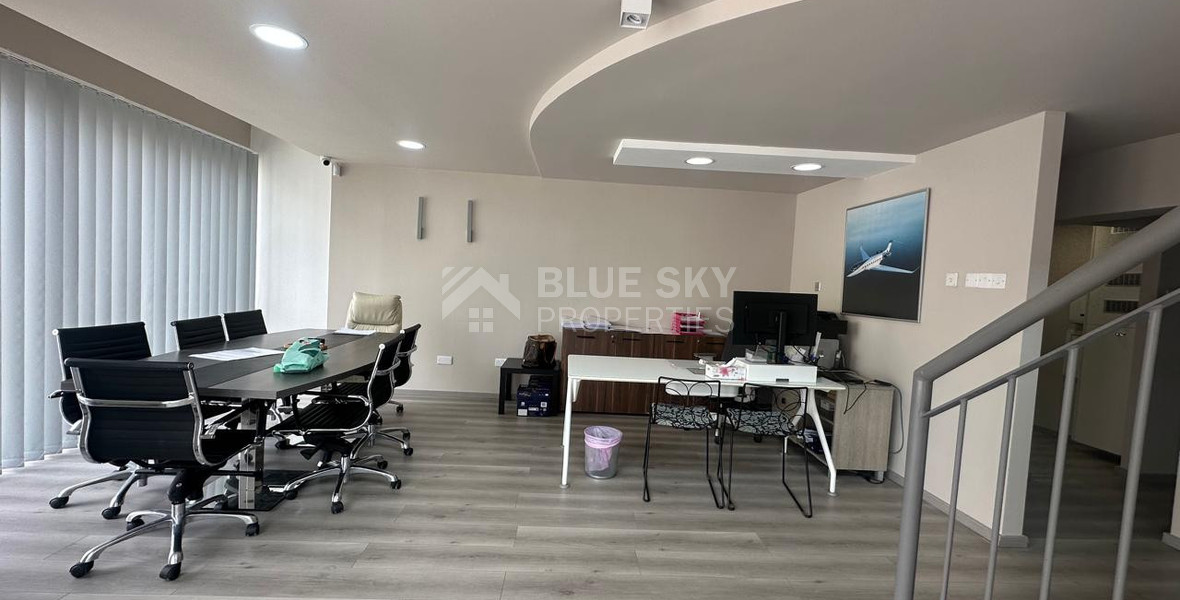 For Rent Furnished office ground floor and upper level in central limassol walking distance to all amenities.