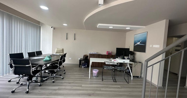 For Rent Furnished office ground floor and upper level in central limassol walking distance to all amenities.