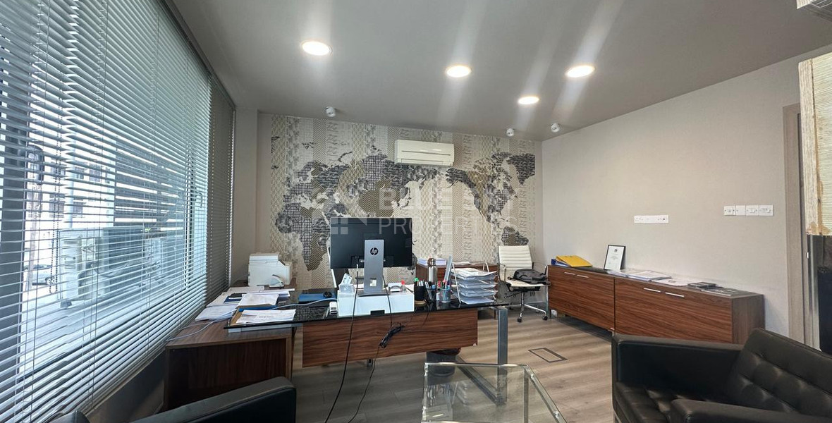 For Rent Furnished office ground floor and upper level in central limassol walking distance to all amenities.