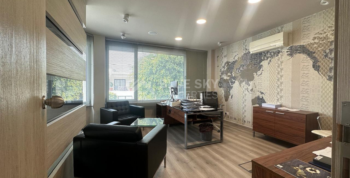 For Rent Furnished office ground floor and upper level in central limassol walking distance to all amenities.