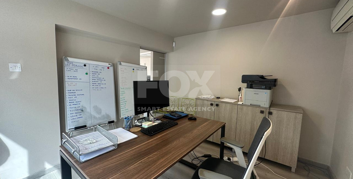 For Rent Furnished office ground floor and upper level in central limassol walking distance to all amenities.