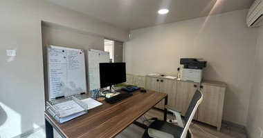 For Rent Furnished office ground floor and upper level in central limassol walking distance to all amenities.