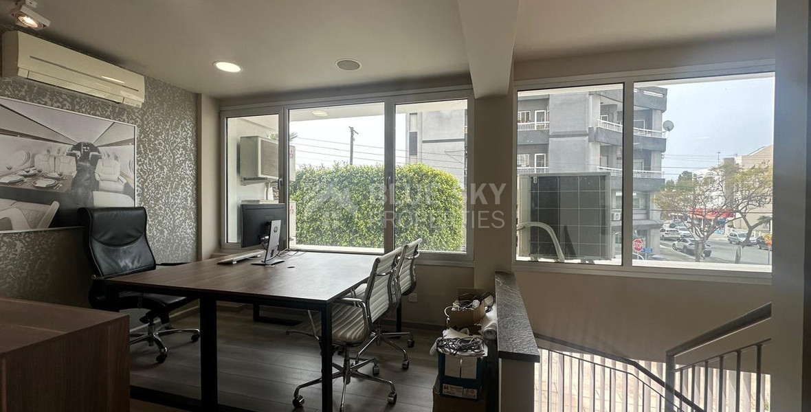 For Rent Furnished office ground floor and upper level in central limassol walking distance to all amenities.