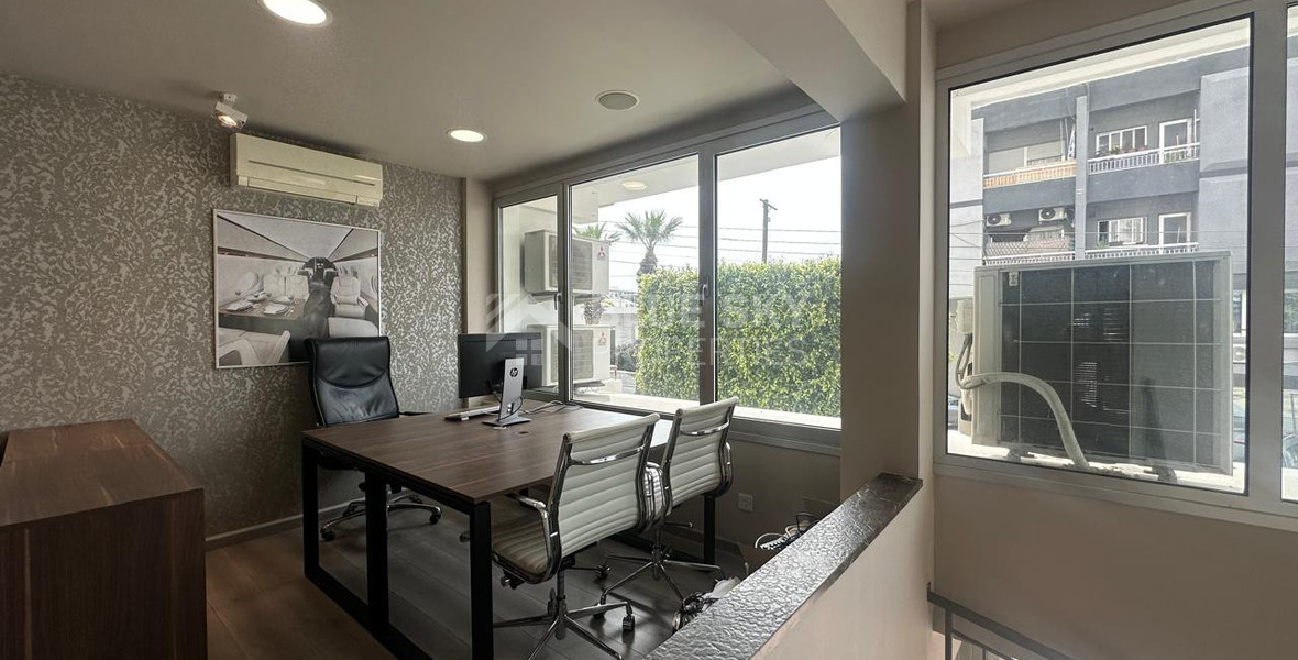 For Rent Furnished office ground floor and upper level in central limassol walking distance to all amenities.