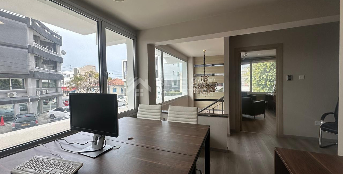 For Rent Furnished office ground floor and upper level in central limassol walking distance to all amenities.