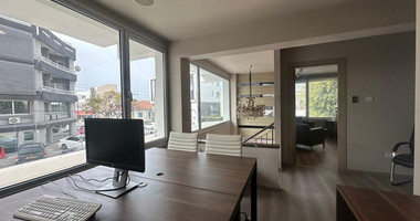 For Rent Furnished office ground floor and upper level in central limassol walking distance to all amenities.