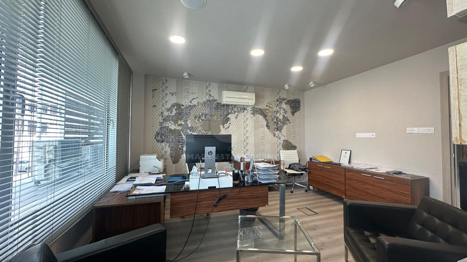 For Rent Furnished office ground floor and upper level in central limassol walking distance to all amenities.