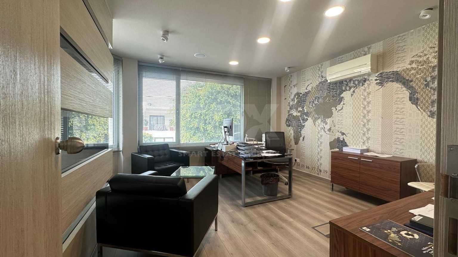 For Rent Furnished office ground floor and upper level in central limassol walking distance to all amenities.