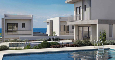 Beachfront , three bedroom Villas in Chloraka Paphos – Luxury Sea View Homes with Private Pools and Modern Design