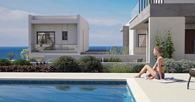 Beachfront , three bedroom Villas in Chloraka Paphos – Luxury Sea View Homes with Private Pools and Modern Design
