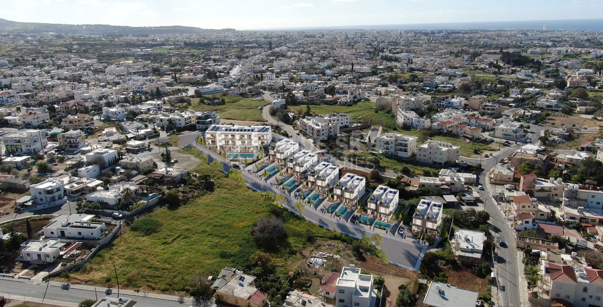 Contemporary three bedroom Gated Homes with Sea Views and Luxury Finishes in Chloraka, Paphos for sale