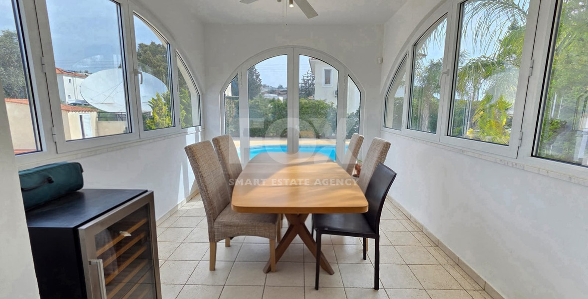 Three bedroom detached house for rent in Agios Tychonas - furnished with private pool