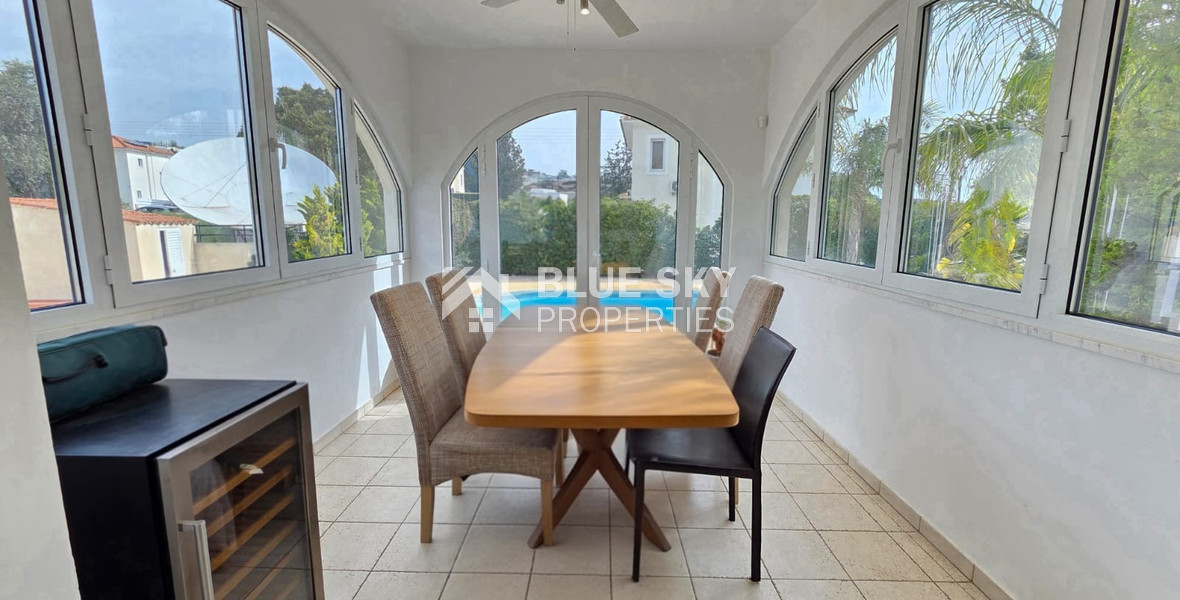 Three bedroom detached house for rent in Agios Tychonas - furnished with private pool