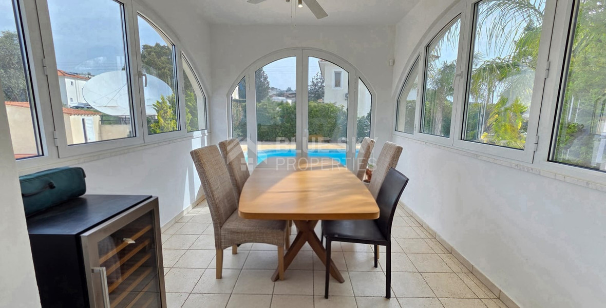 Three bedroom detached house for rent in Agios Tychonas - furnished with private pool