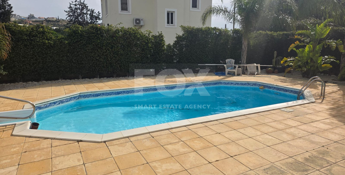 Three bedroom detached house for rent in Agios Tychonas - furnished with private pool