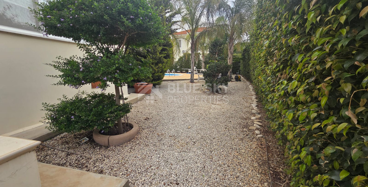 Three bedroom detached house for rent in Agios Tychonas - furnished with private pool