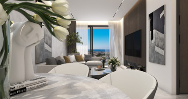 Three bedroom magnificent apartment on sixth floor in Paphos for sale