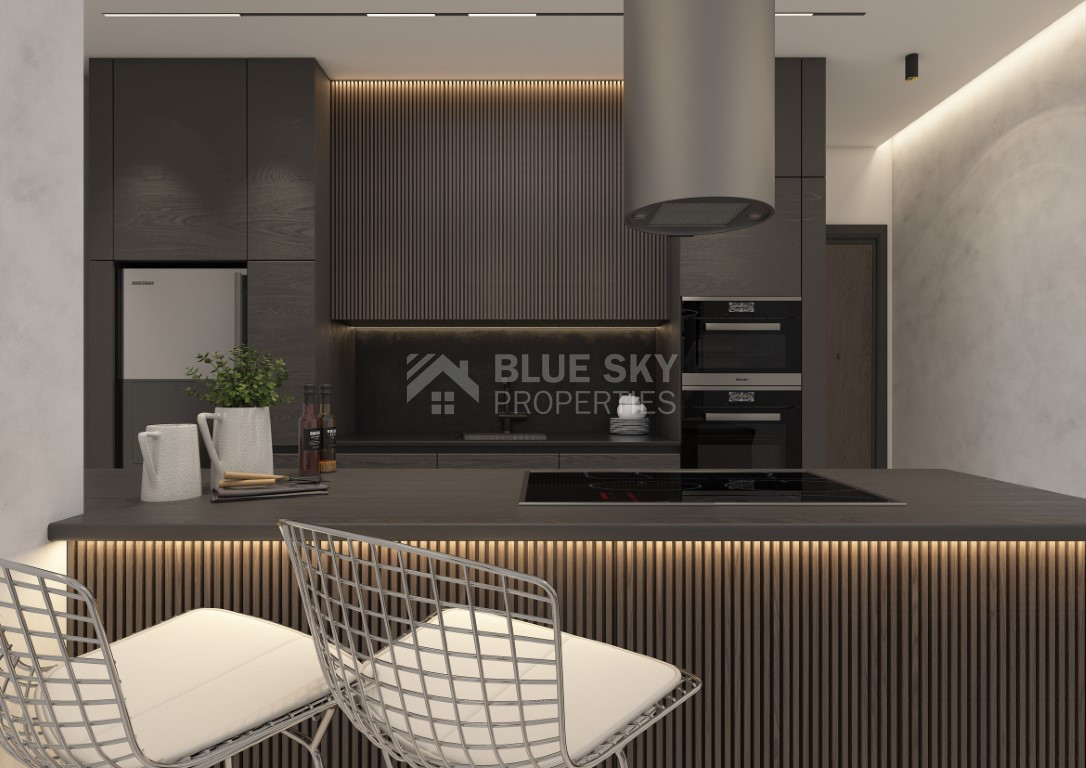 Three bedroom magnificent apartment on sixth floor in Paphos for sale