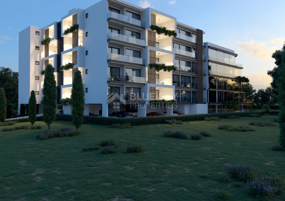 Three bedroom magnificent apartment on sixth floor in Paphos for sale