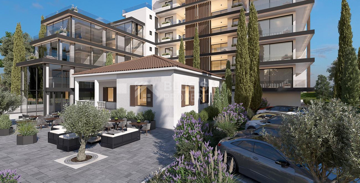 Three bedroom magnificent apartment on sixth floor in Paphos for sale