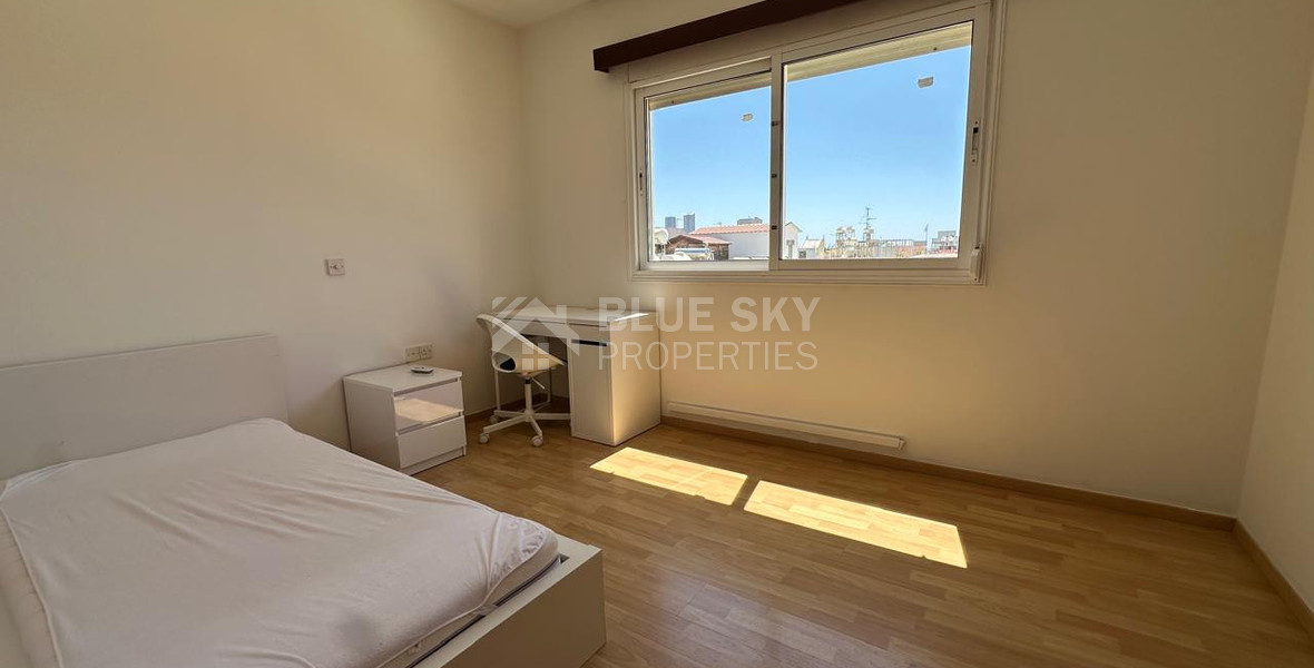 Renovated Three-Bedroom Apartment for Rent in Mesa Geitonia, Limassol
