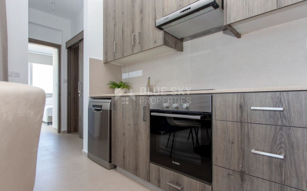Modern Two-Bedroom Furnished Apartment for Rent in Limassol with Communal Pool & Rooftop Terrace
