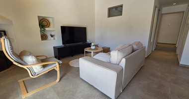 Two-Bedroom Semi-Detached Furnished House with Office for Rent in Ypsonas