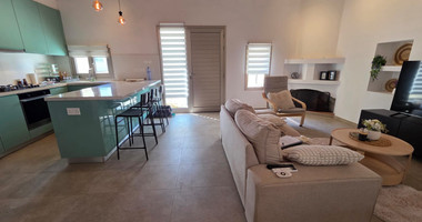 Two-Bedroom Semi-Detached Furnished House with Office for Rent in Ypsonas