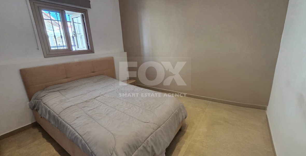 Two-Bedroom Semi-Detached Furnished House with Office for Rent in Ypsonas