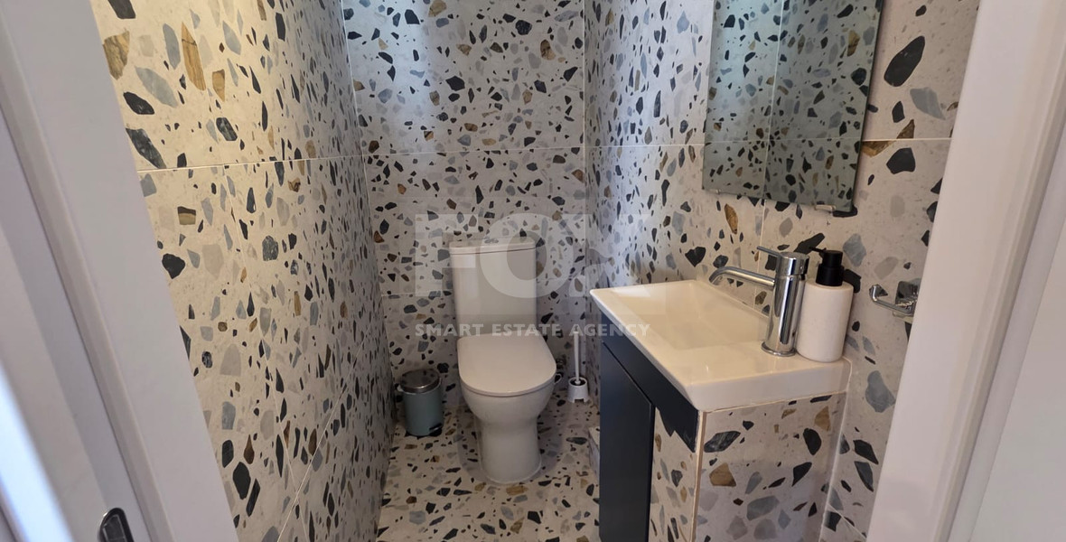 Two-Bedroom Semi-Detached Furnished House with Office for Rent in Ypsonas