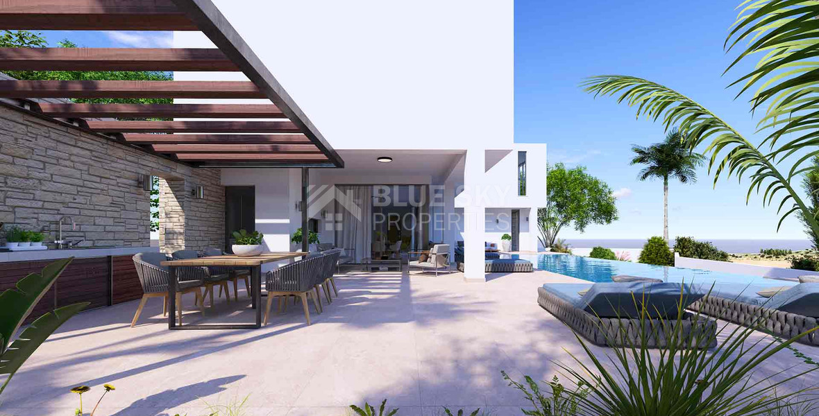 For sale , Luxury Four Bedroom Sea View Villa for Sale in Peyia, Cyprus | Private Pool & Premium Finishes