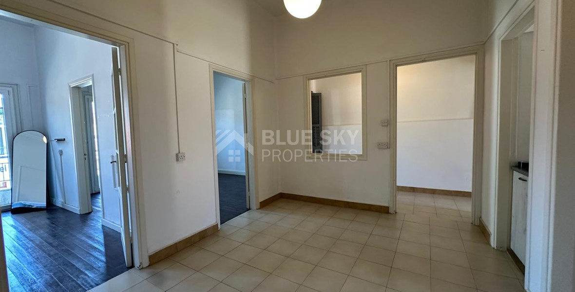 For Rent Renovated Three-Bedroom Apartment in Agios Ioannis, Limassol – Ideal for Residential or Office Use