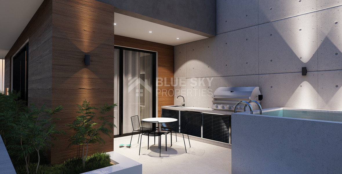 Spacious Three Bedroom Penthouse with Roof Garden For Sale in Katholiki