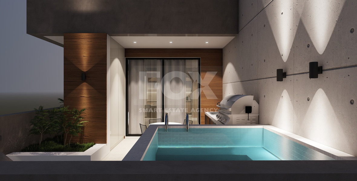 Spacious Three Bedroom Penthouse with Roof Garden For Sale in Katholiki