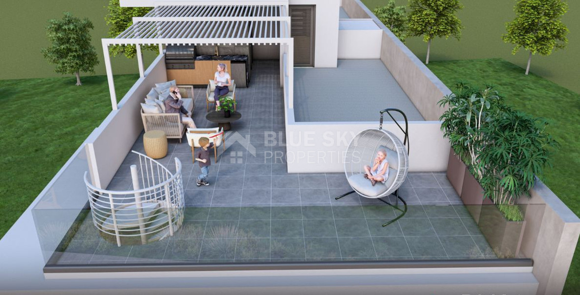 Two-Bedroom Apartment with private Roof garden For Sale in Ypsonas, Limassol