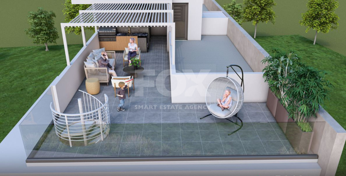 Two-Bedroom Apartment with private Roof garden For Sale in Ypsonas, Limassol