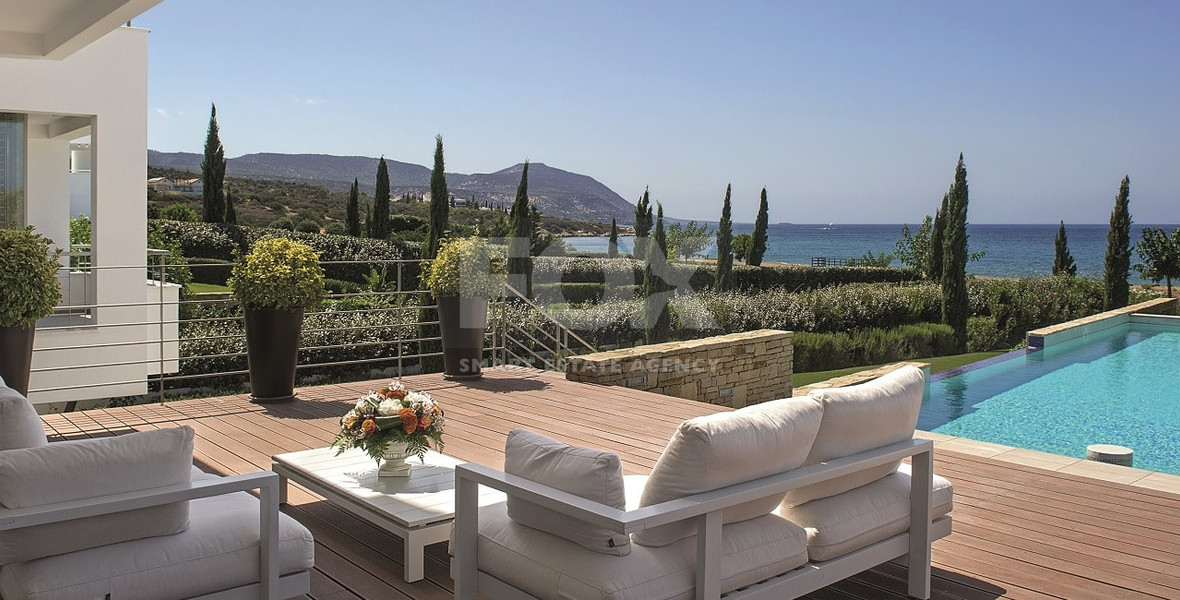 For sale : Akamas Bay Luxury Coastal three bedroom Villa plus one extra  room | Premium Seafront Residence with Sea Views