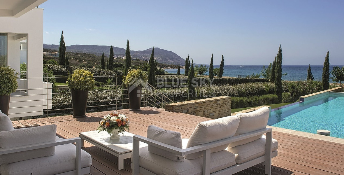For sale : Akamas Bay Luxury Coastal three bedroom Villa plus one extra  room | Premium Seafront Residence with Sea Views