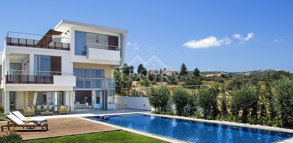 For sale : Akamas Bay Luxury Coastal three bedroom Villa plus one extra  room | Premium Seafront Residence with Sea Views