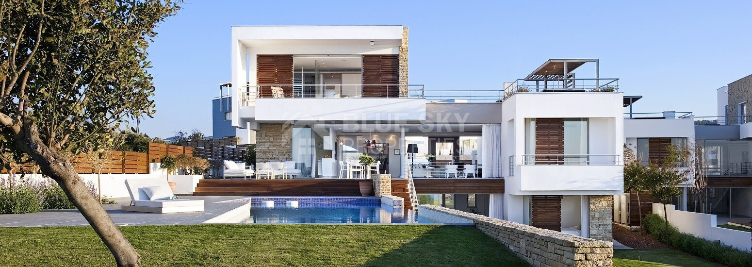 For sale : Akamas Bay Luxury Coastal three bedroom Villa plus one extra  room | Premium Seafront Residence with Sea Views