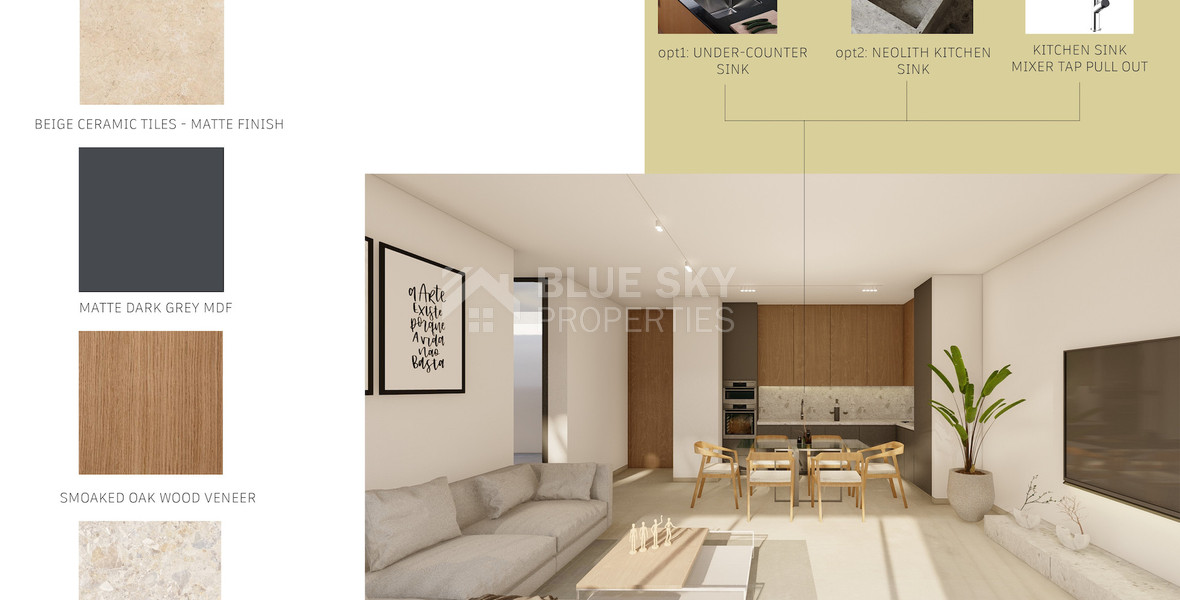 For sale Modern  two bedroom apartment in Paphos City Center