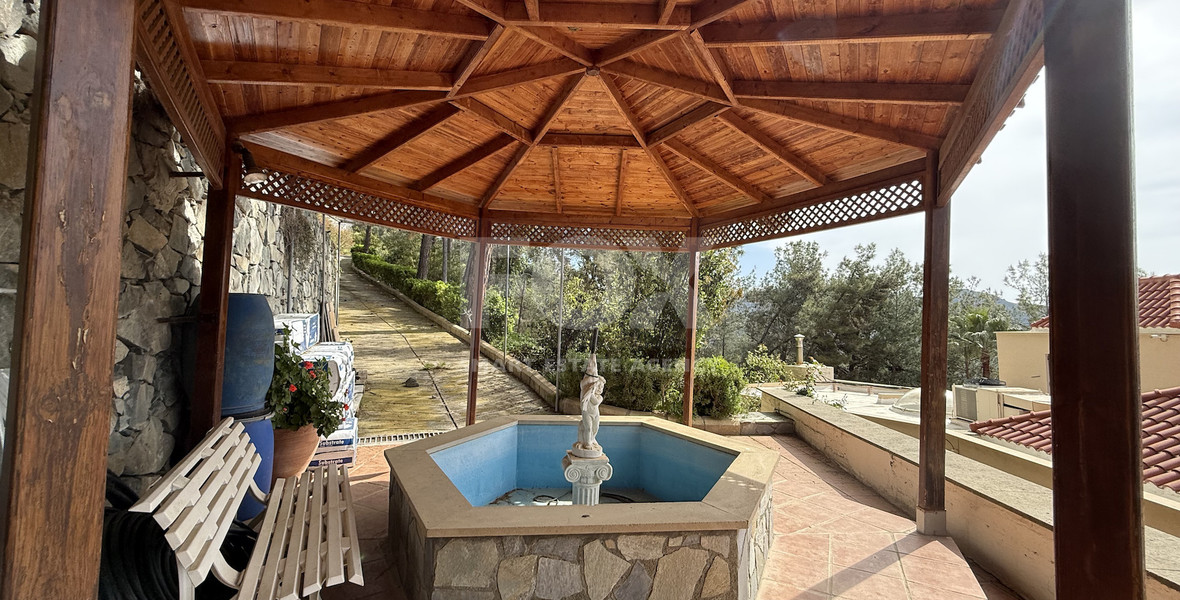 SALE: OUTSTANDING 7 BEDROOM  BESPOKE VILLA IN MONIATIS ON 3,861 SQM LAND ENGULFED IN PINE FOREST.-INDOOR HEATED SWIMMING POOL.