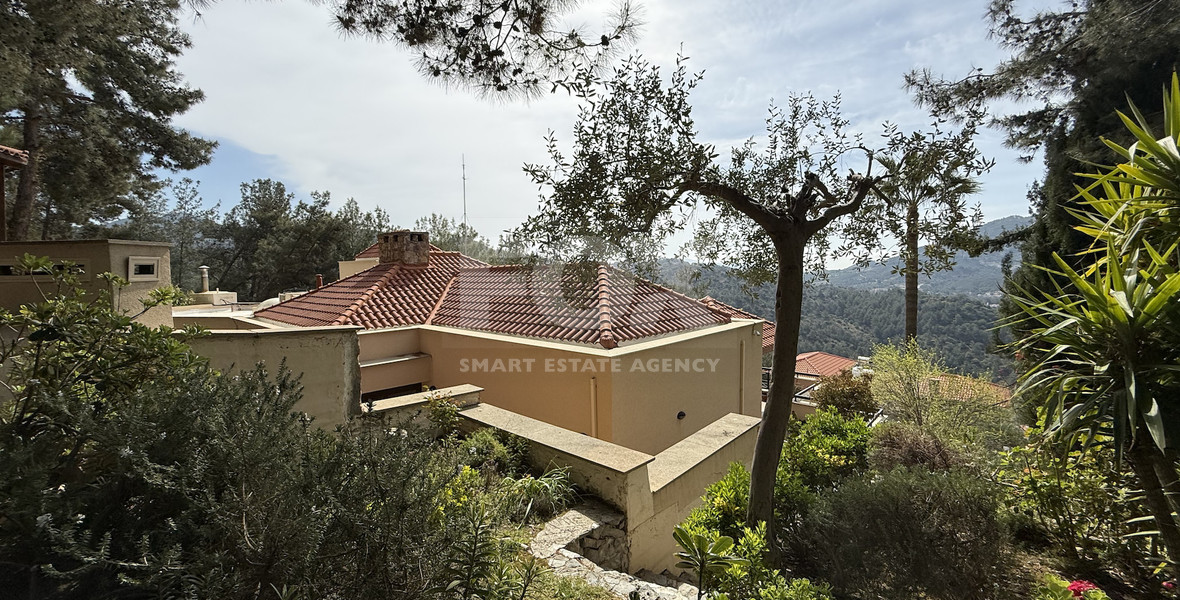 SALE: OUTSTANDING 7 BEDROOM  BESPOKE VILLA IN MONIATIS ON 3,861 SQM LAND ENGULFED IN PINE FOREST.-INDOOR HEATED SWIMMING POOL.