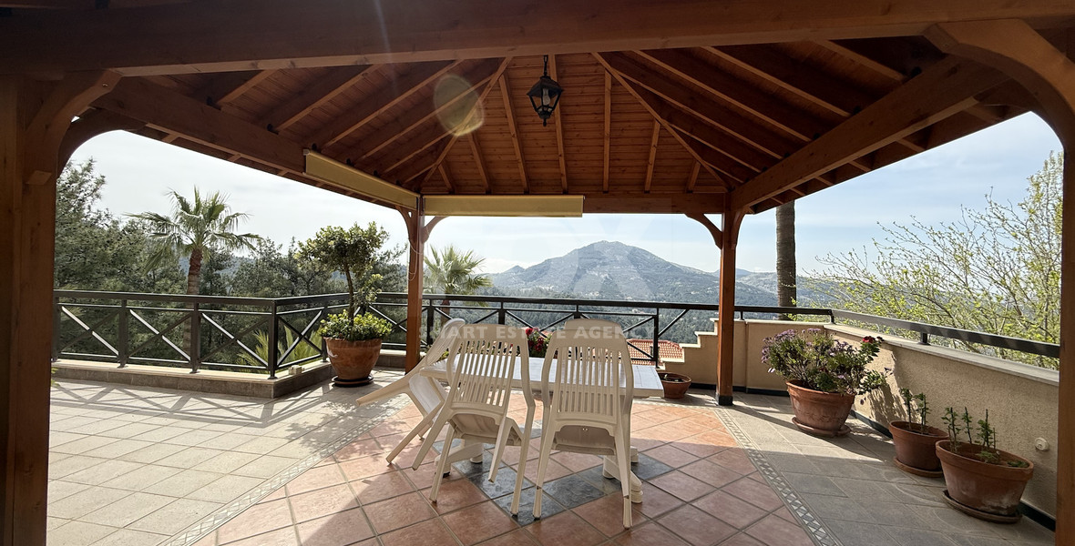 SALE: OUTSTANDING 7 BEDROOM  BESPOKE VILLA IN MONIATIS ON 3,861 SQM LAND ENGULFED IN PINE FOREST.-INDOOR HEATED SWIMMING POOL.